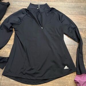 Adidas Women's Black Long Sleeve Pullover golf